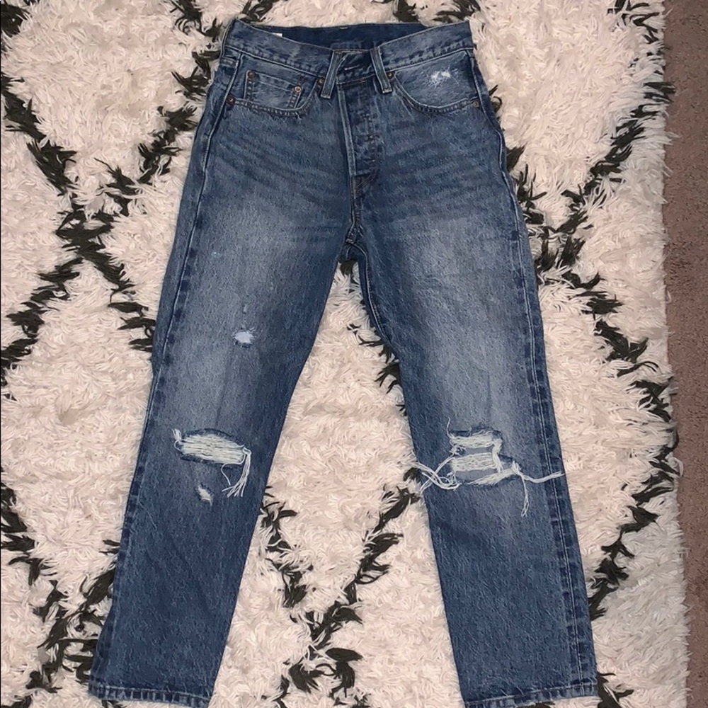 Levi’s 501 High Rise Straight Crop 26x26